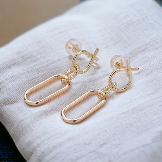 Mirella Chain Link Earrings-Maryam Jewelry