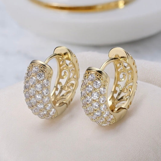 Nadia Huggie Hoop Earrings-Maryam Jewelry