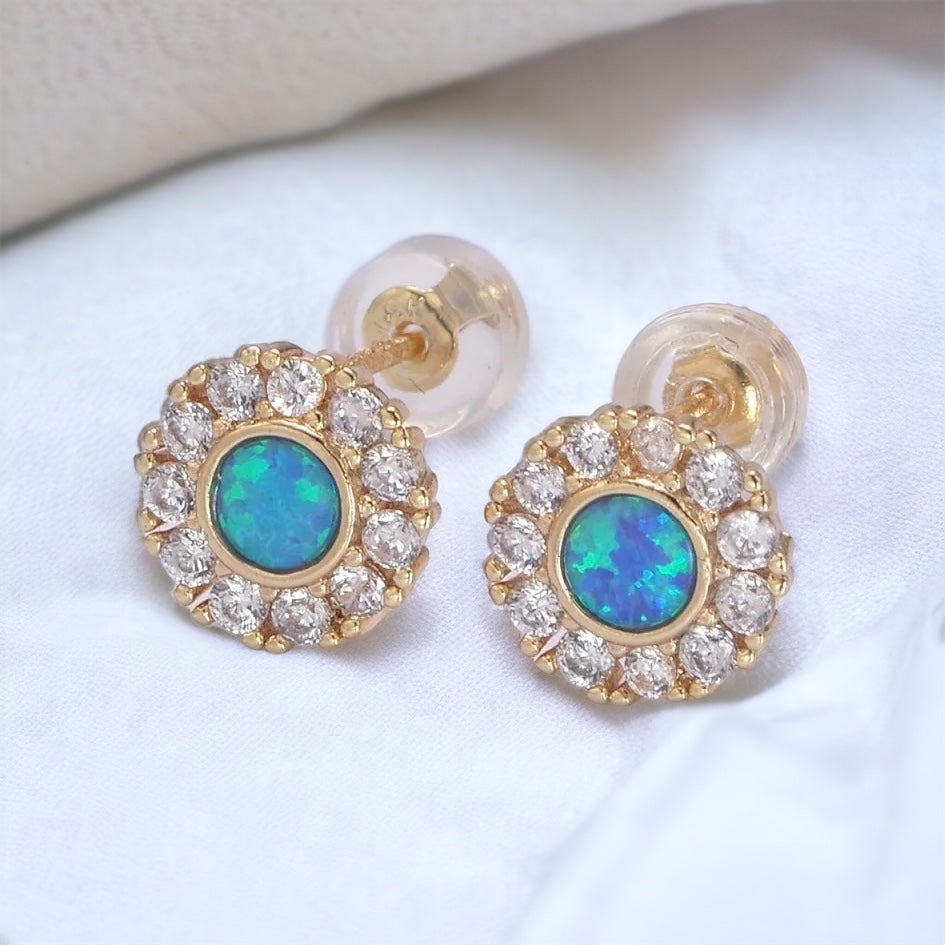 Concetta Opal Earrings-Maryam Jewelry