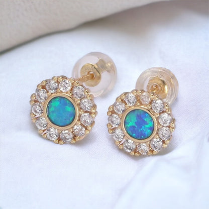 Concetta Opal Earrings-Maryam Jewelry