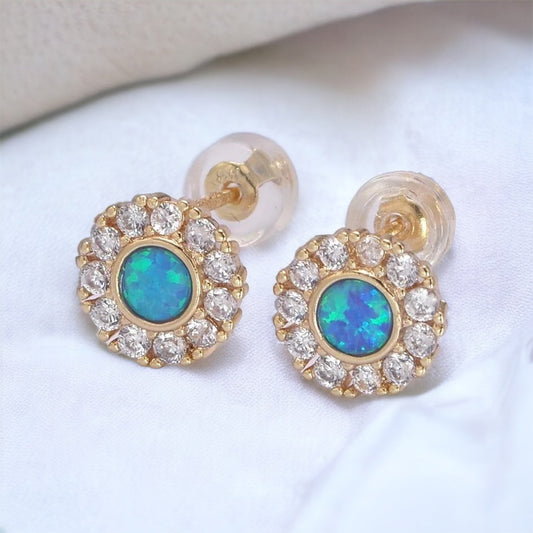Concetta Opal Earrings-Maryam Jewelry