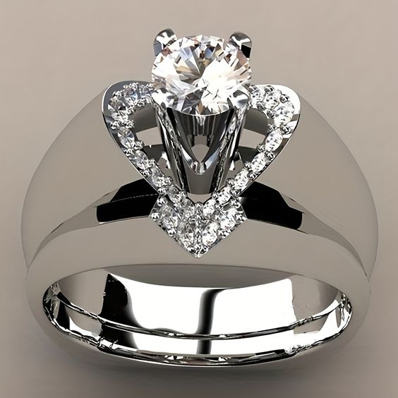 Vintage Silver & Zirconia Ring-Maryam Jewelry