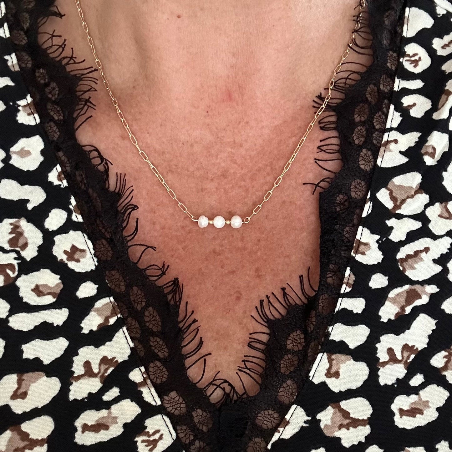 Three Wishes Pearl Necklace-Maryam Jewelry