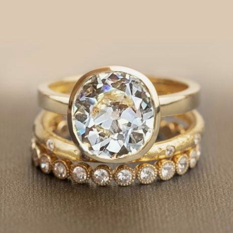 Vintage Unique Golden Ring Set-Maryam Jewelry