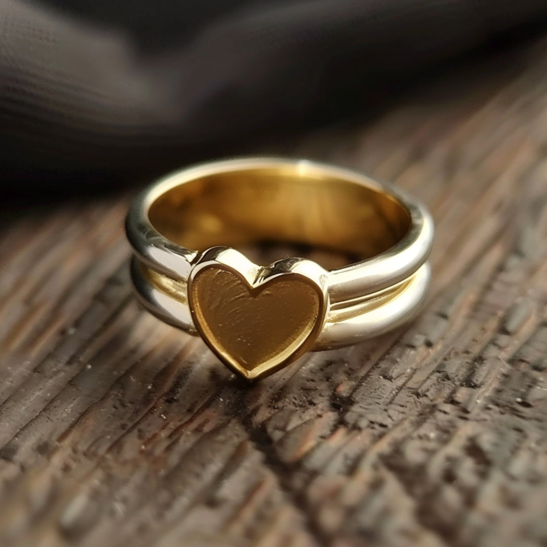 Golden Heart Ring-Maryam Jewelry