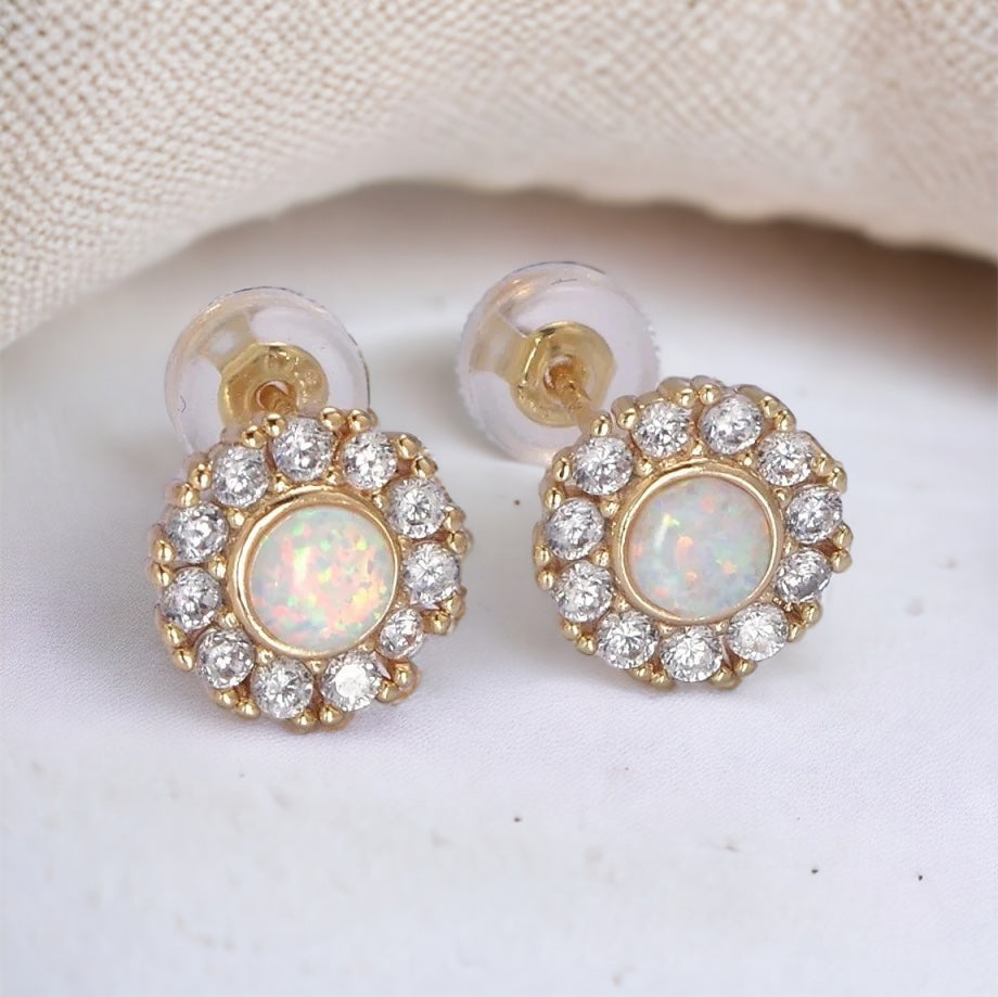 Concetta Opal Earrings-Maryam Jewelry