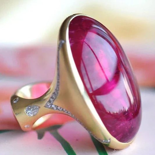 Vintage Pink Gold Ring-Maryam Jewelry