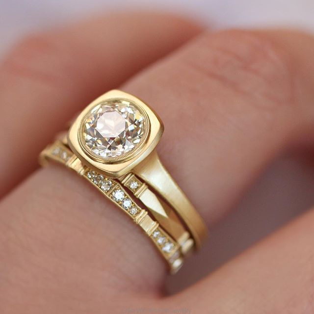 Vintage Golden Elegant Ring Set-Maryam Jewelry