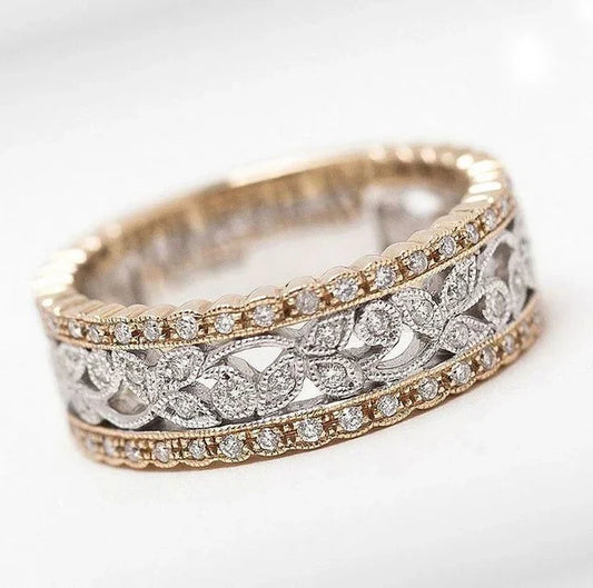 Vintage Hollow Brilliance Ring-Maryam Jewelry
