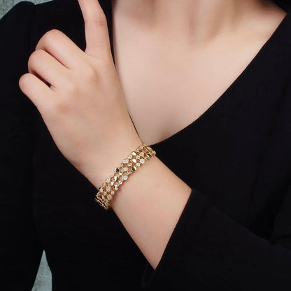 Gavriella Hexogonal Cuff Bracelet-Maryam Jewelry