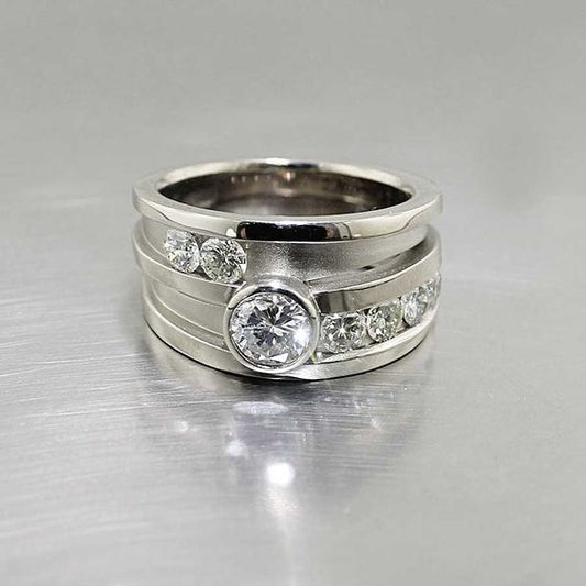 Vintage Glass Layered Ring-Maryam Jewelry