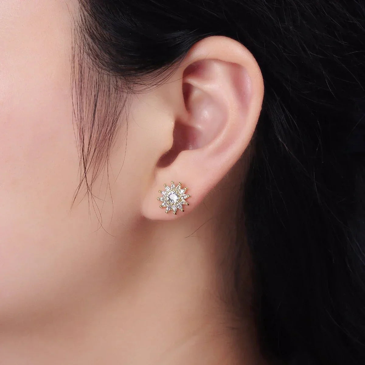 Ginana Celestial Sun Earrings-Maryam Jewelry
