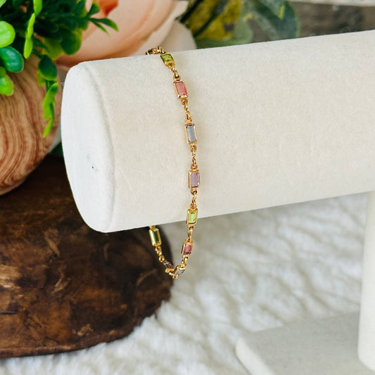 Isabella MultiColor CZ Stone Bracelet-Maryam Jewelry