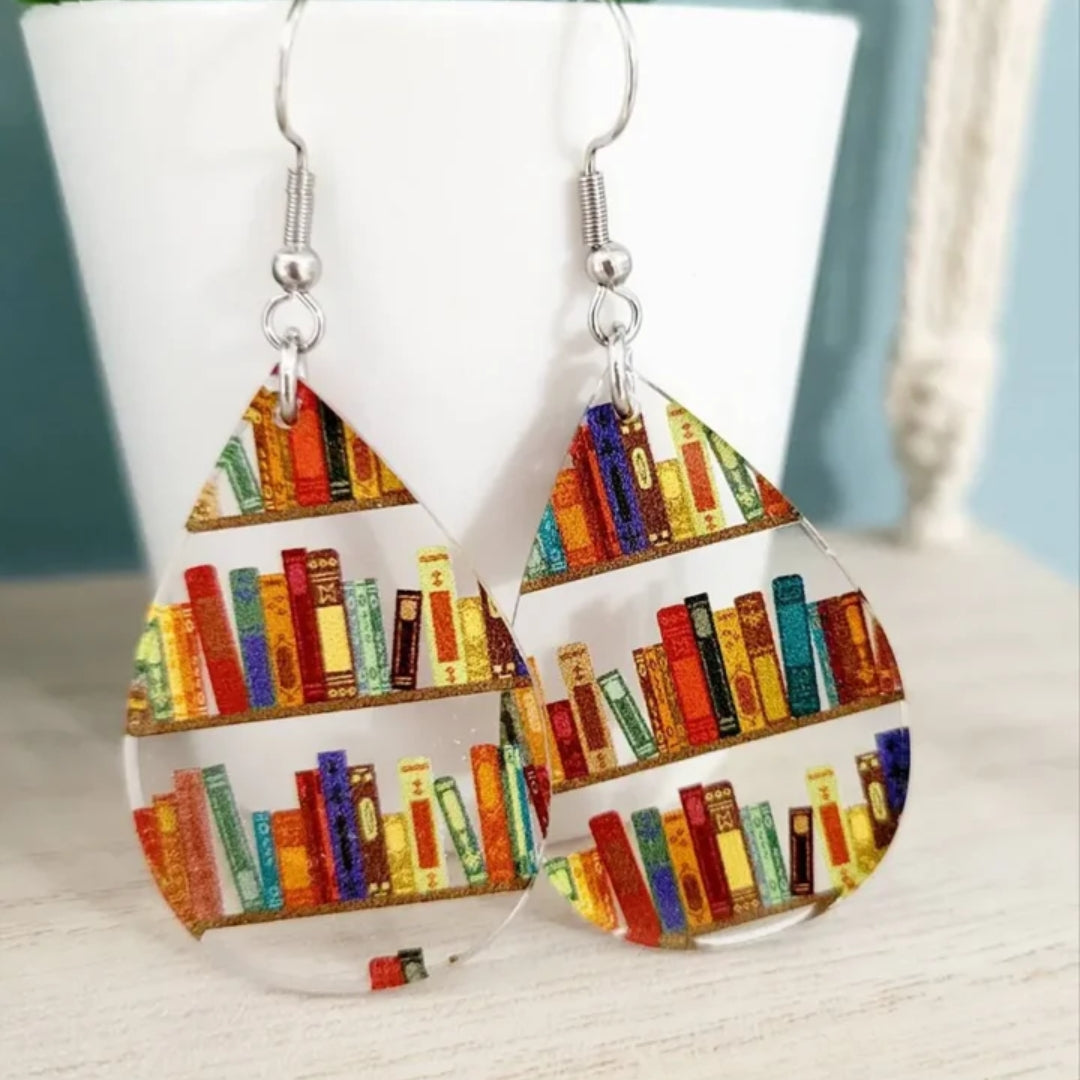 Vintage Colorful Water Drop Earrings-Maryam Jewelry