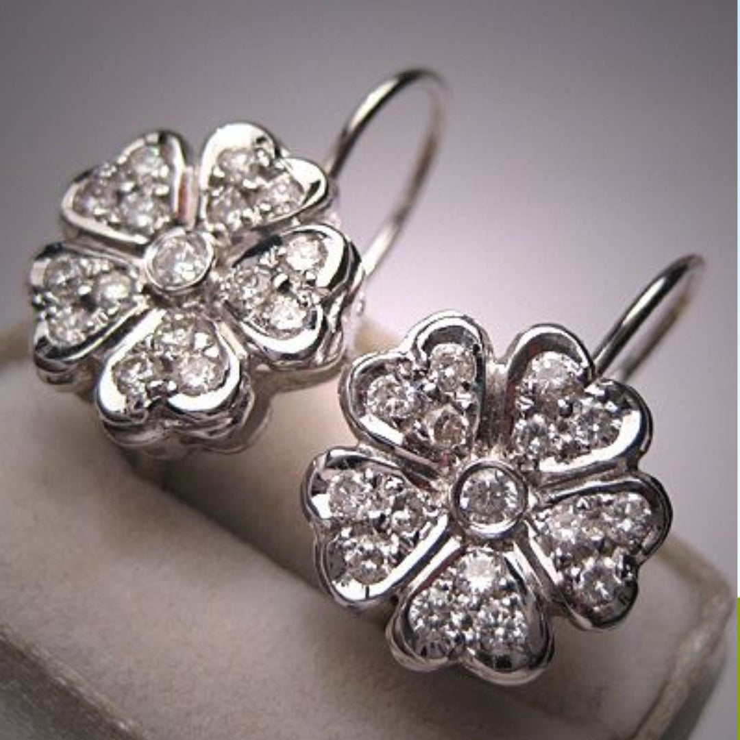 Vintage Bright Daisy Earrings-Maryam Jewelry