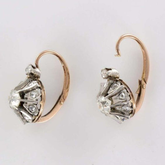 Vintage Zirconia Small Earrings-Maryam Jewelry
