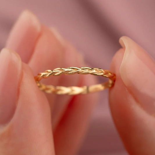Vintage Gold Simplicity Ring-Maryam Jewelry