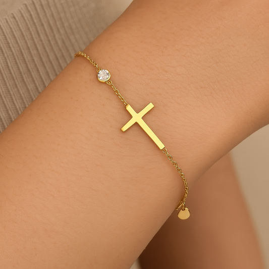 Spiritual Charm Gold Bracelet-Maryam Jewelry
