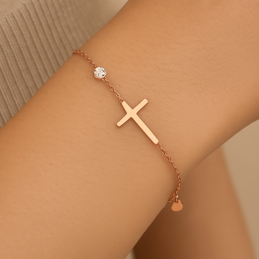 Rose Gold Spiritual Bracelet-Maryam Jewelry