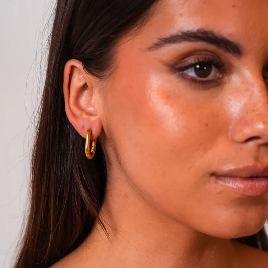 Golden Nyra Earring-Maryam Jewelry