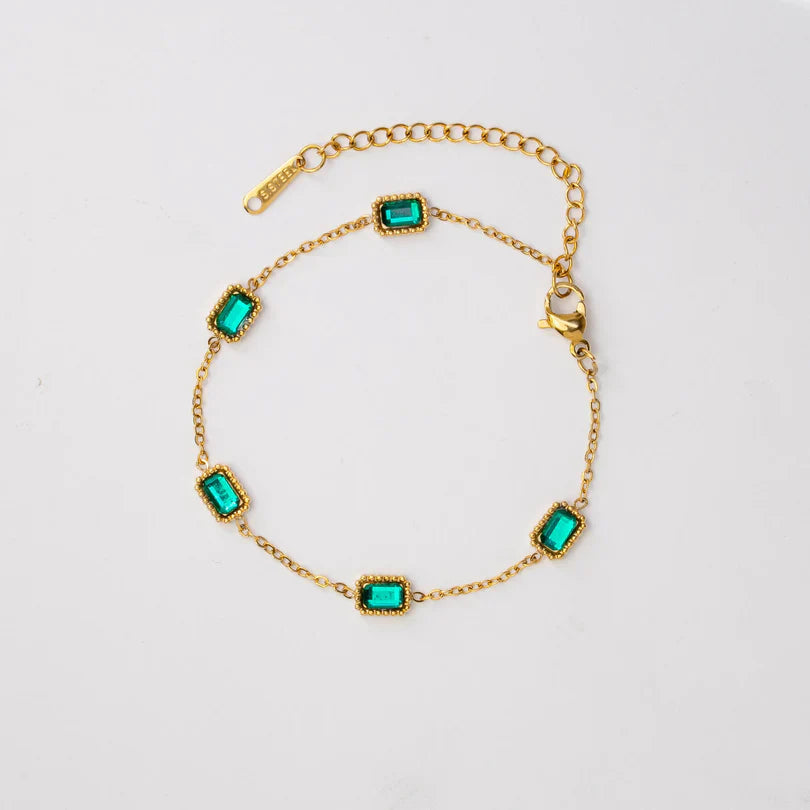 Emerald Trinity Bracelet-Maryam Jewelry