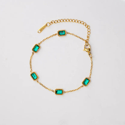 Emerald Trinity Bracelet-Maryam Jewelry