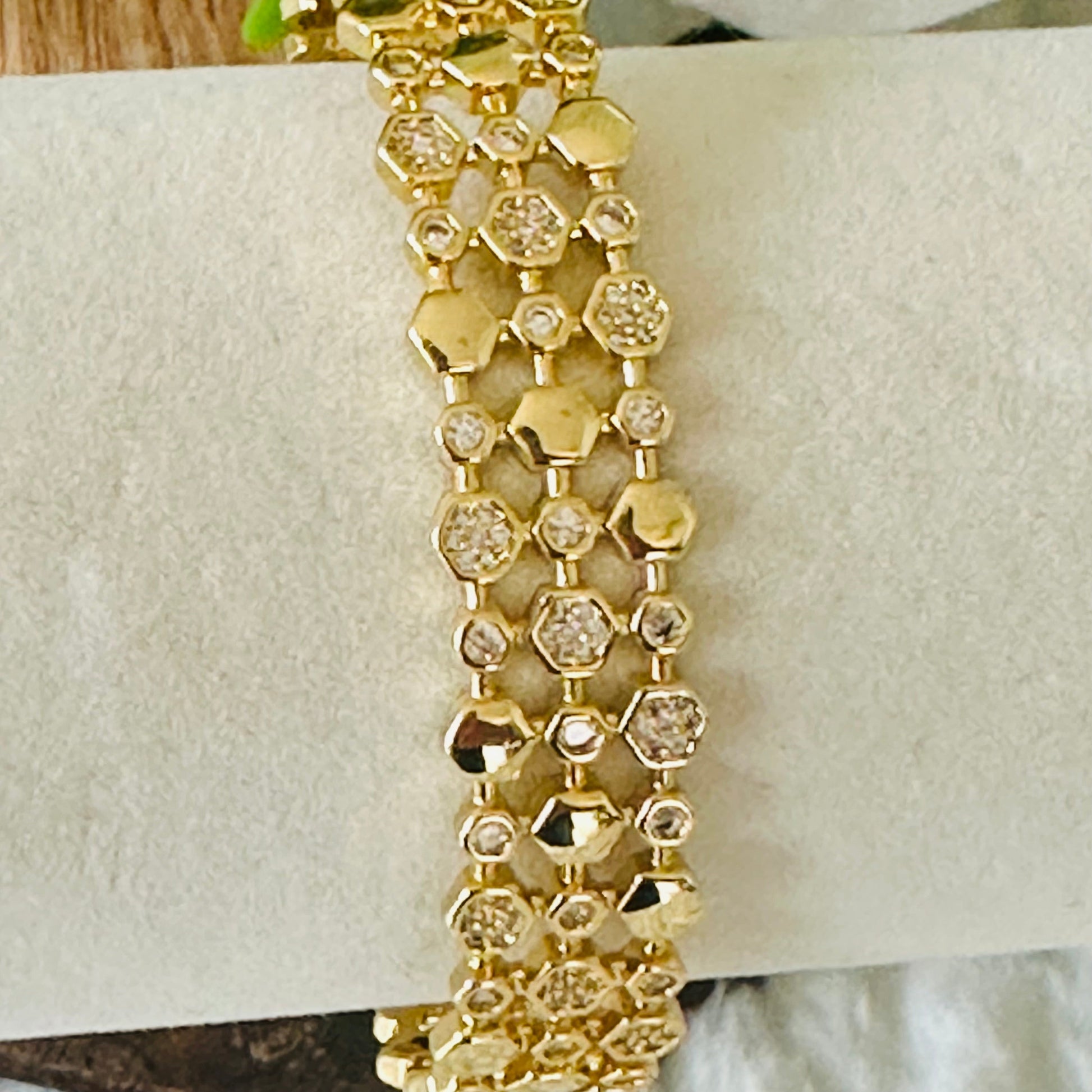 Gavriella Hexogonal Cuff Bracelet-Maryam Jewelry
