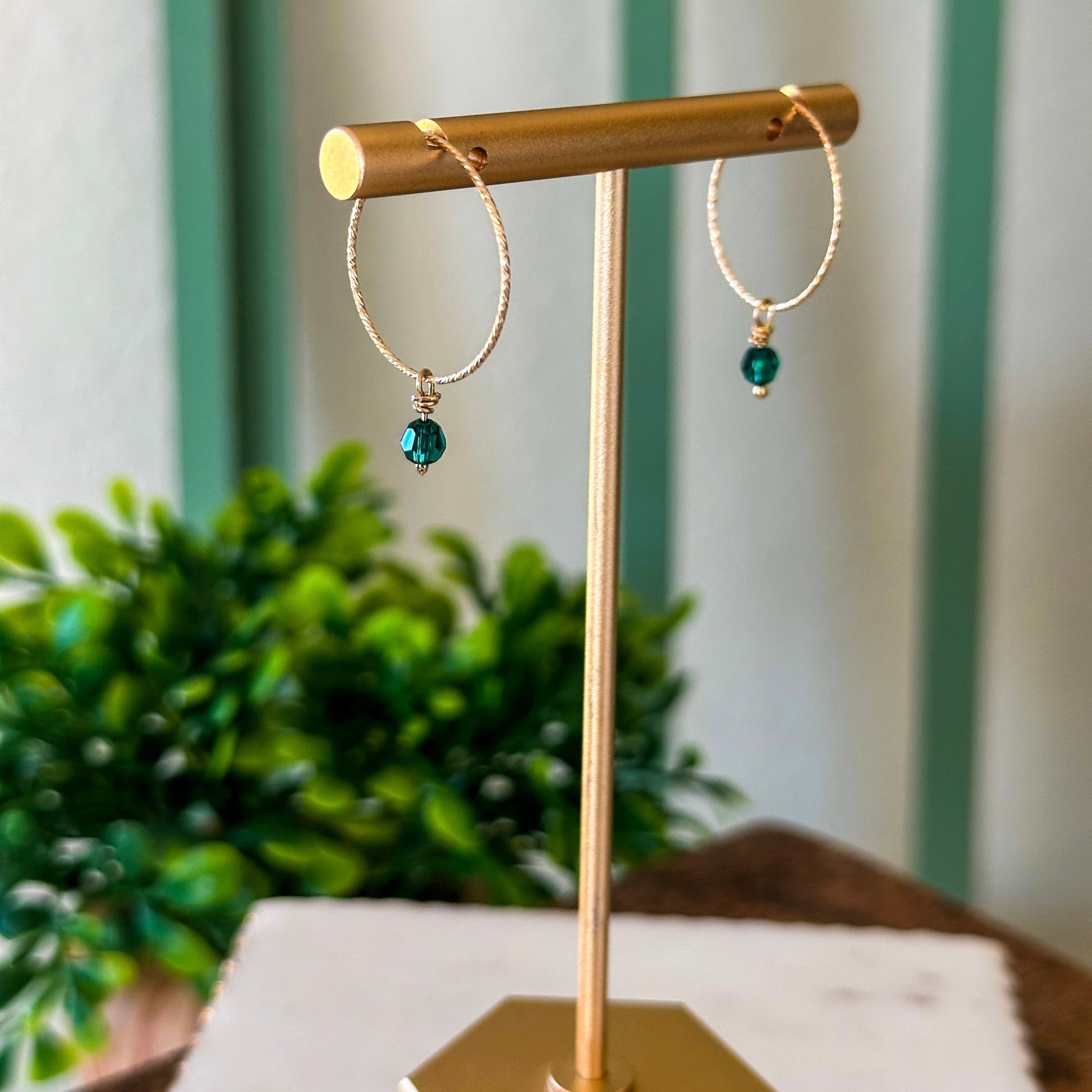 Oria Mini Sparkle Hoop Earrings-Maryam Jewelry
