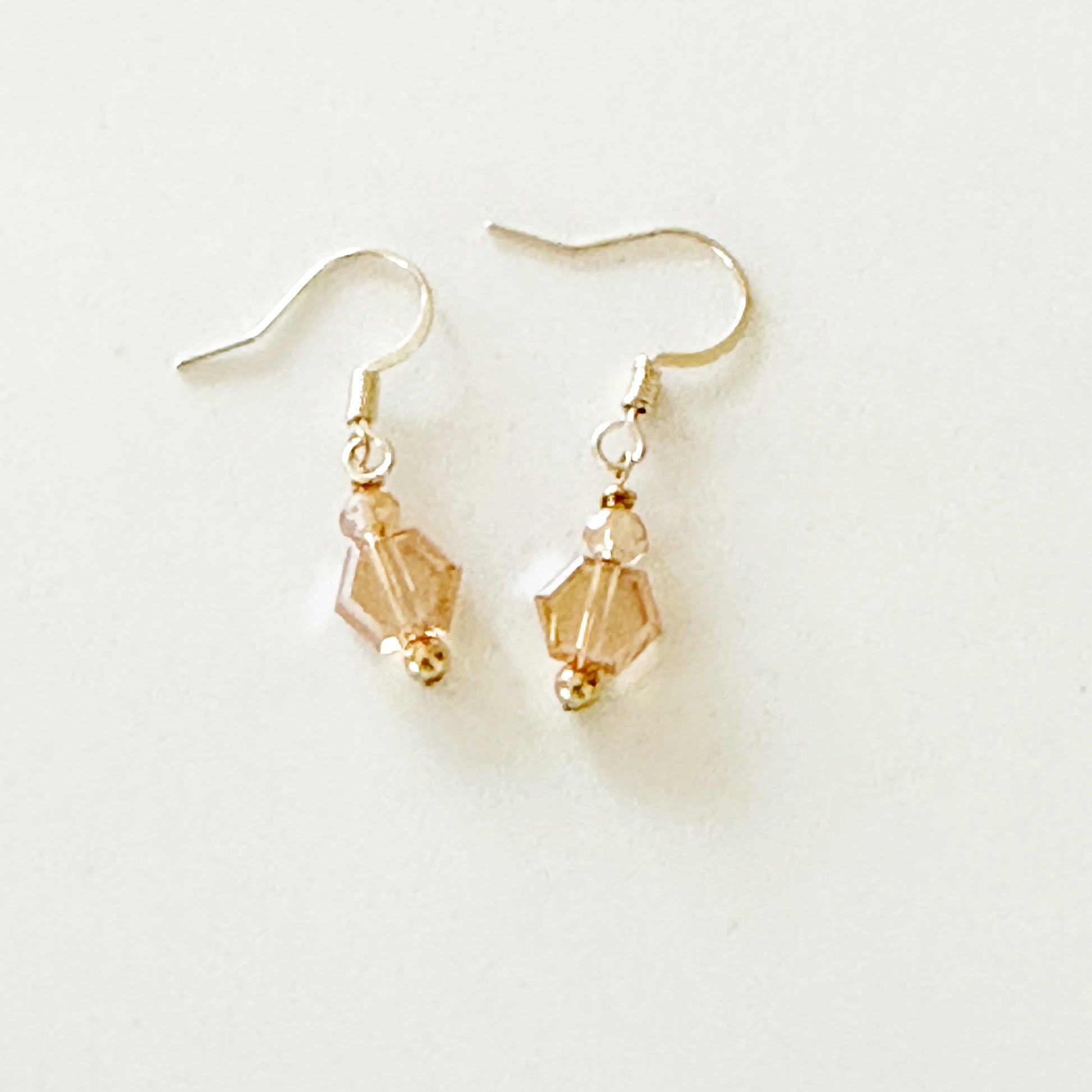 Pamina Honeycomb Glass Bead Earrings-Maryam Jewelry