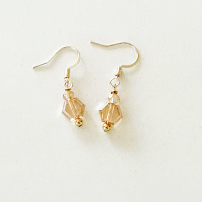 Pamina Honeycomb Glass Bead Earrings-Maryam Jewelry