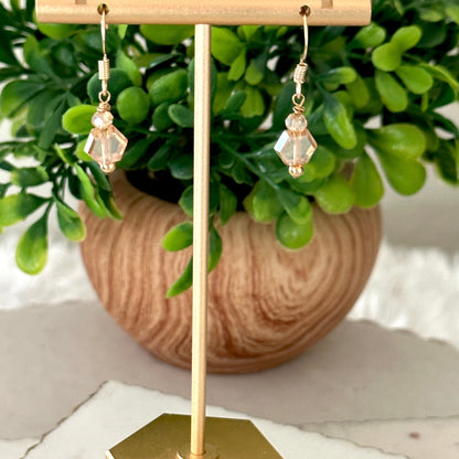 Pamina Honeycomb Glass Bead Earrings-Maryam Jewelry