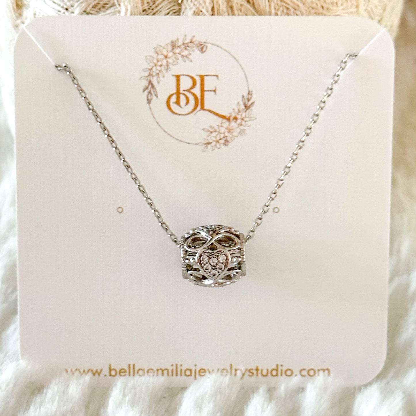 Karissa Infinity Heart Necklace-Maryam Jewelry