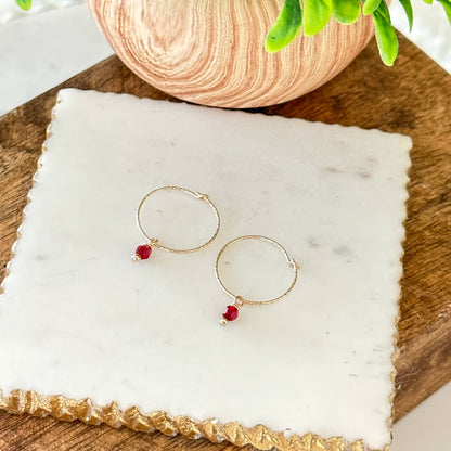 Oria Mini Sparkle Hoop Earrings-Maryam Jewelry