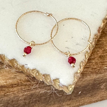 Oria Mini Sparkle Hoop Earrings-Maryam Jewelry