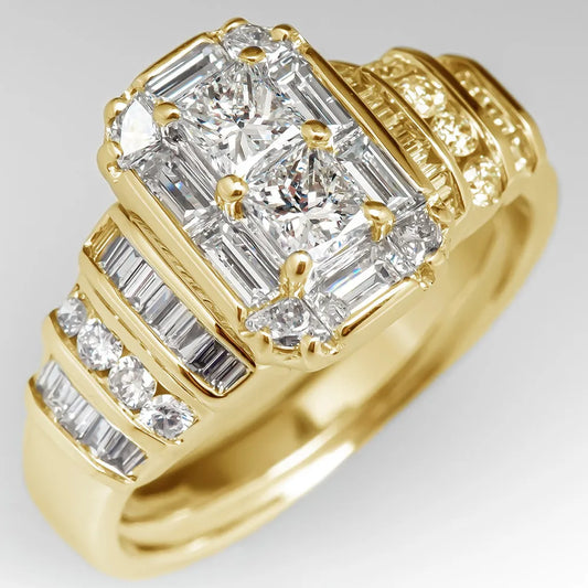 Vintage Bright Gold Ring-Maryam Jewelry