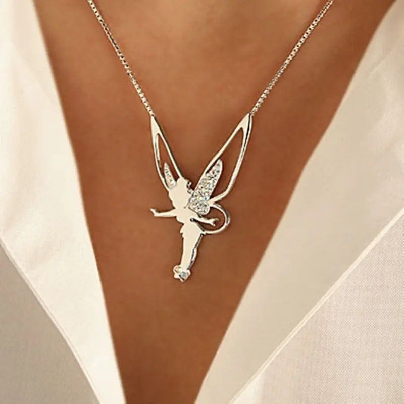 Fairy Necklace in Gold and Silver-Maryam Jewelry