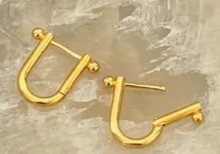 Minimalist Gold Earrings-Maryam Jewelry