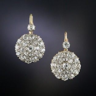Vintage Rounded Bright Earrings-Maryam Jewelry