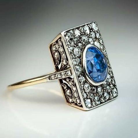Vintage Bright Cut Gold Ring-Maryam Jewelry