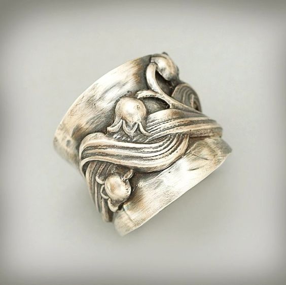 Vintage Silver Wave Ring-Maryam Jewelry