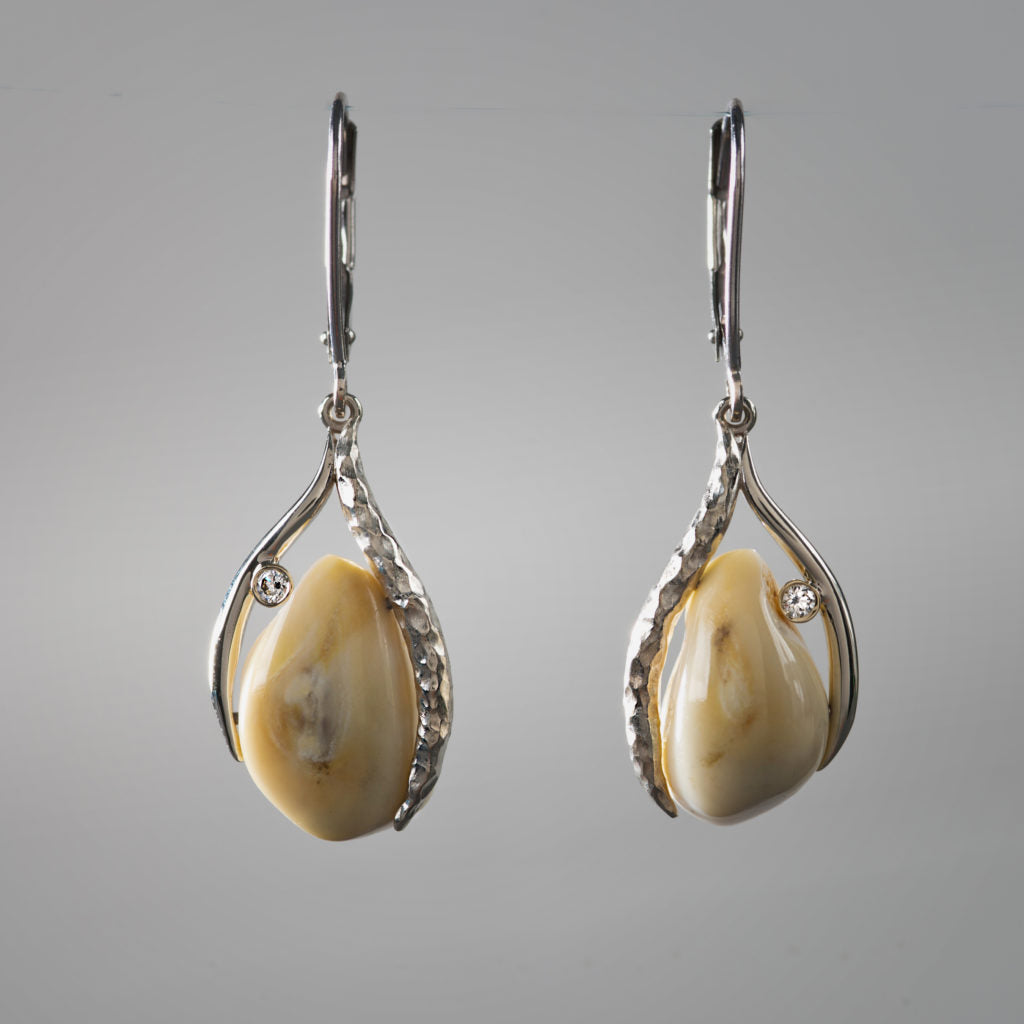 Vintage Nature Stone Bright Earrings-Maryam Jewelry
