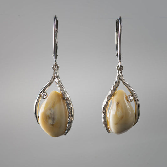 Vintage Nature Stone Bright Earrings-Maryam Jewelry