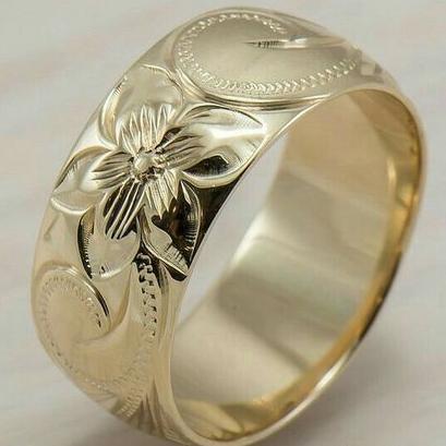 Vintage Gold Blossom Ring-Maryam Jewelry