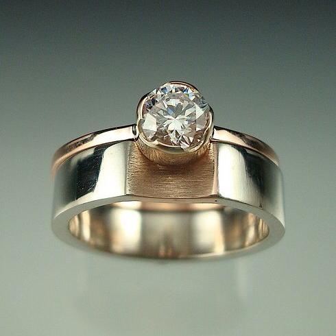 Vintage Silver Rose Zirconia Ring-Maryam Jewelry