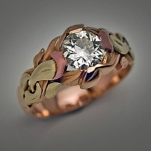 Vintage Brown Zirconia Ring-Maryam Jewelry