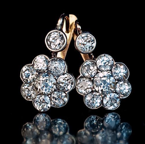 Vintage Crystaline Rounded Earrings-Maryam Jewelry