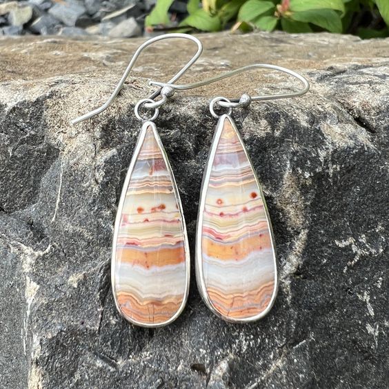 Vintage Desert Stone Earrings-Maryam Jewelry
