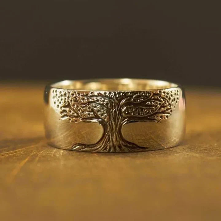 Vintage Golden Tree of Life Ring-Maryam Jewelry