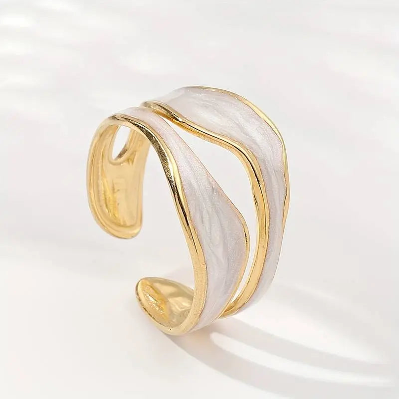 Vintage White Gold Ring-Maryam Jewelry