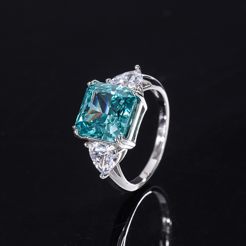 Vintage Turquoise Crystal Ring-Maryam Jewelry
